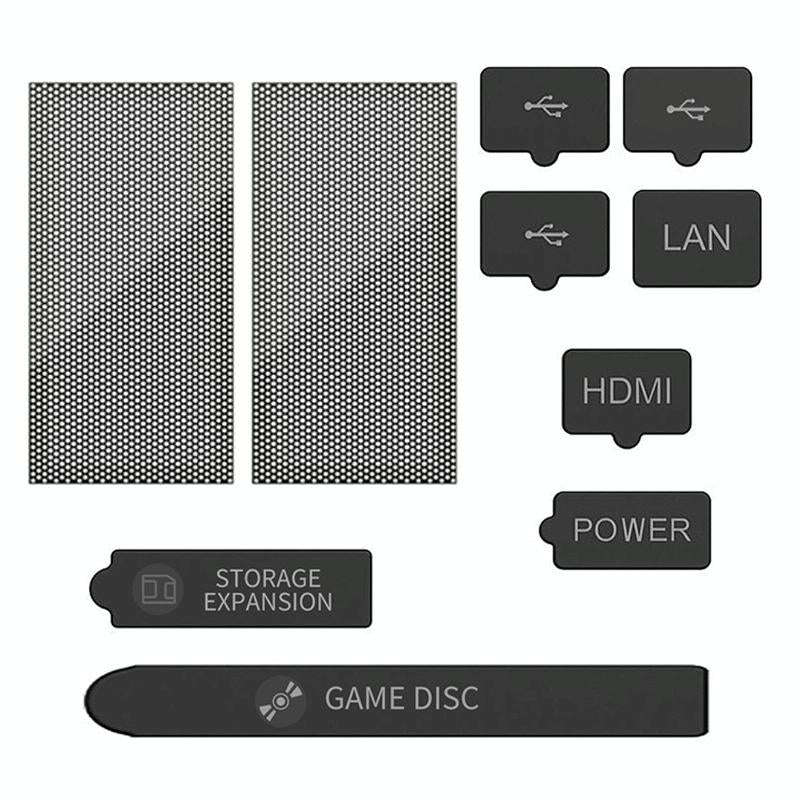 For XBOX Series S/X Host Dustproof Set Dust Plug,Style: Deluxe Edition