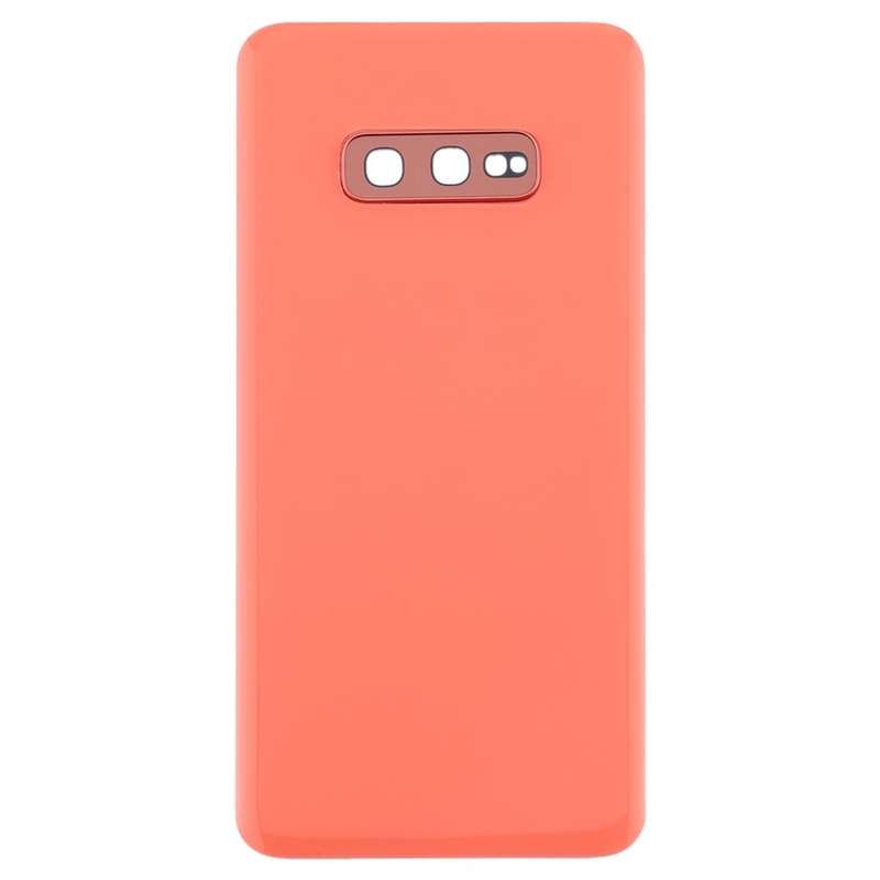For Galaxy S10e Battery Back Cover with Camera Lens (Pink)