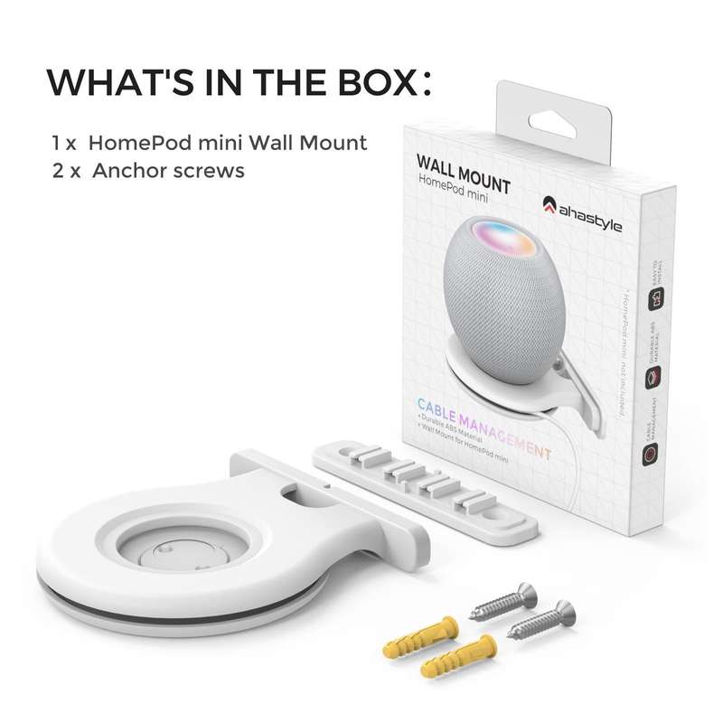 For Apple HomePod Mini AhaStyle PT149 Smart Speaker Stand(White)