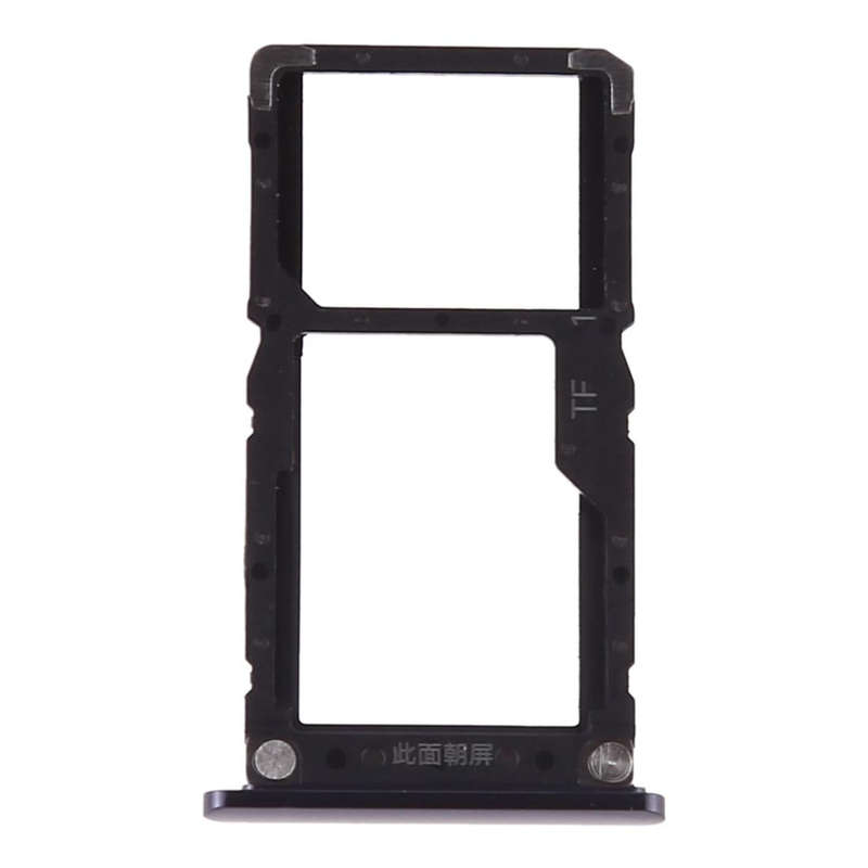 SIM Card Tray +  Micro SD Card for Xiaomi Mi 8 Lite(Black)