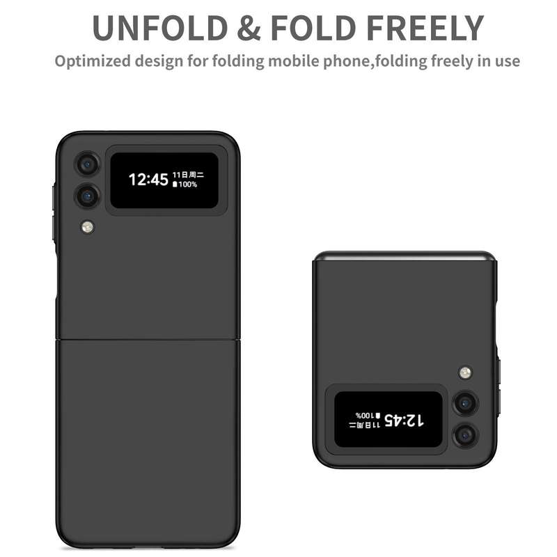 For Samsung Galaxy Z Flip4 Armor Foldable Phone Case(Black)