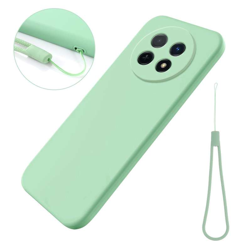 For Huawei Nova Y91 4G Solid Color Liquid Silicone Dropproof Full Coverage Protective Case(Green)