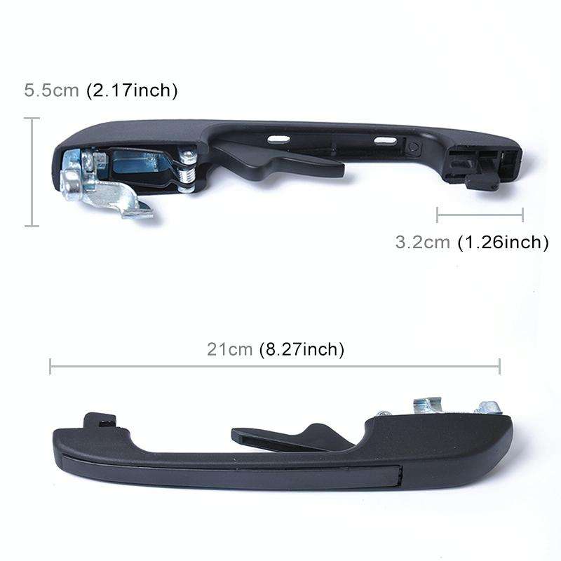 1 Set Auto Backdoor Left Right Handles 191837206 for Volkswagen Golf