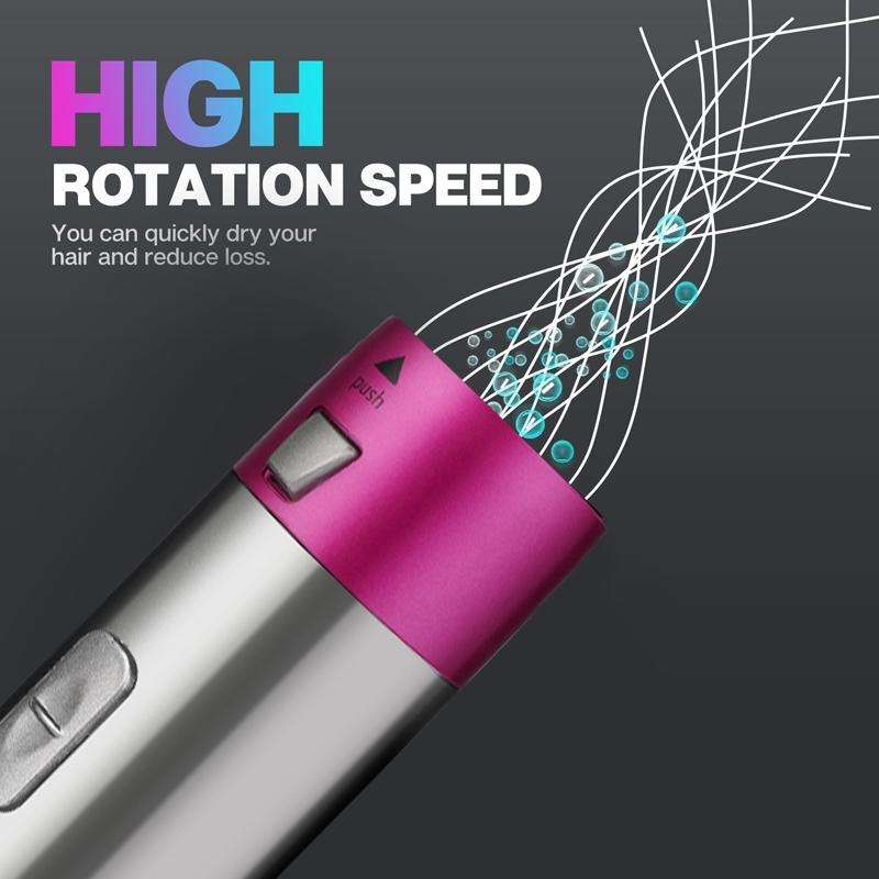 5 In 1 Hot Air Comb Automatic Curling Iron Square Model Hair Styling Comb Curling And Straighteni...