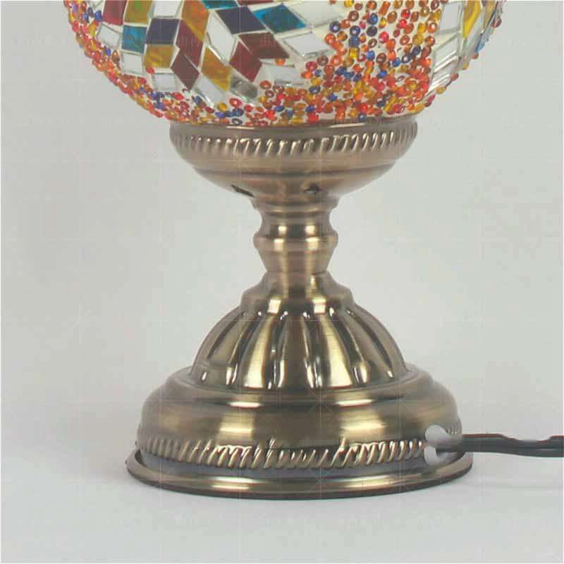 Bedroom Study Romantic Style Mosaic Decorative Table Lamp, Plug Type:UK Plug(FX-1502)