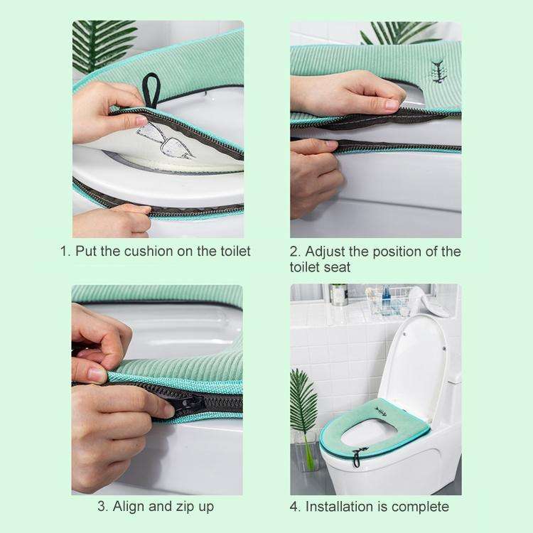 Washable Bathroom Toilet Seat Cover Warmer Soft Cushion Pad Closestool Lid Mat Household Products...