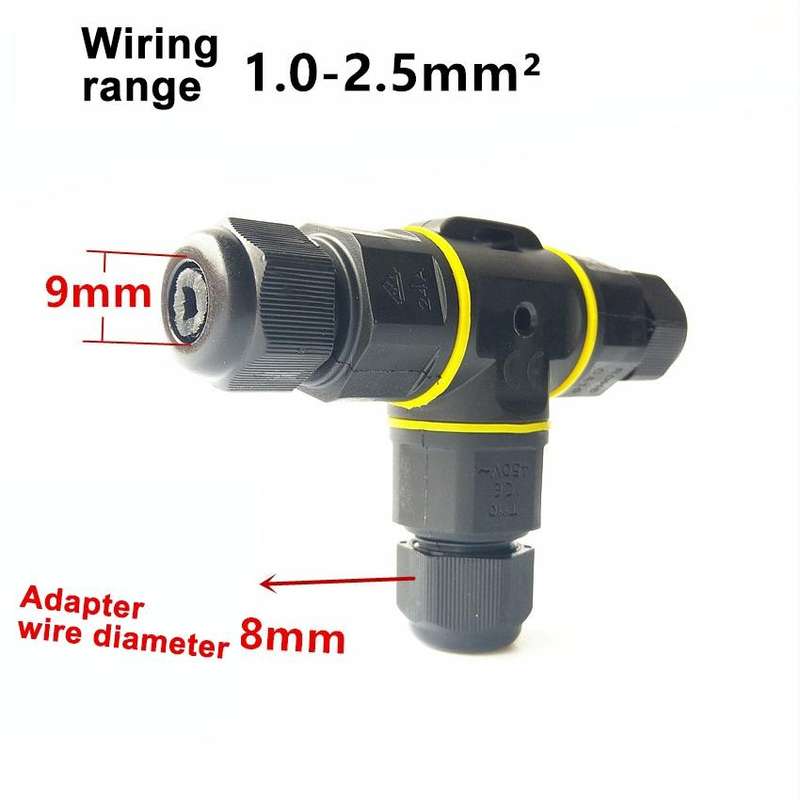 XYT21 IP68 Waterproof 3 Pin T-type Cable Connector