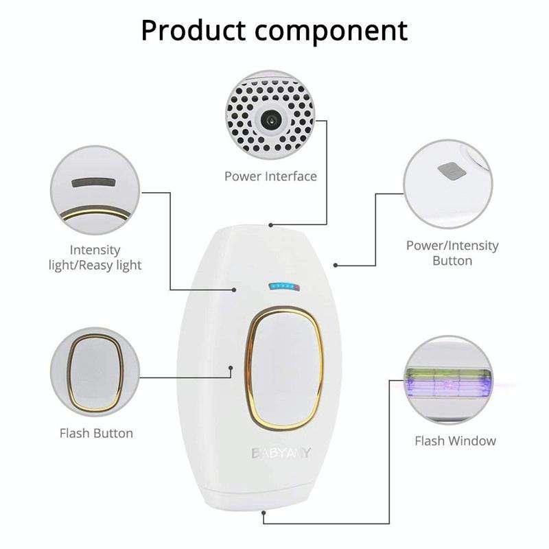 H01 Portable Home Use Laser IPL Hair Removal Devicepainless Epilator Permanent, Specification:UK ...