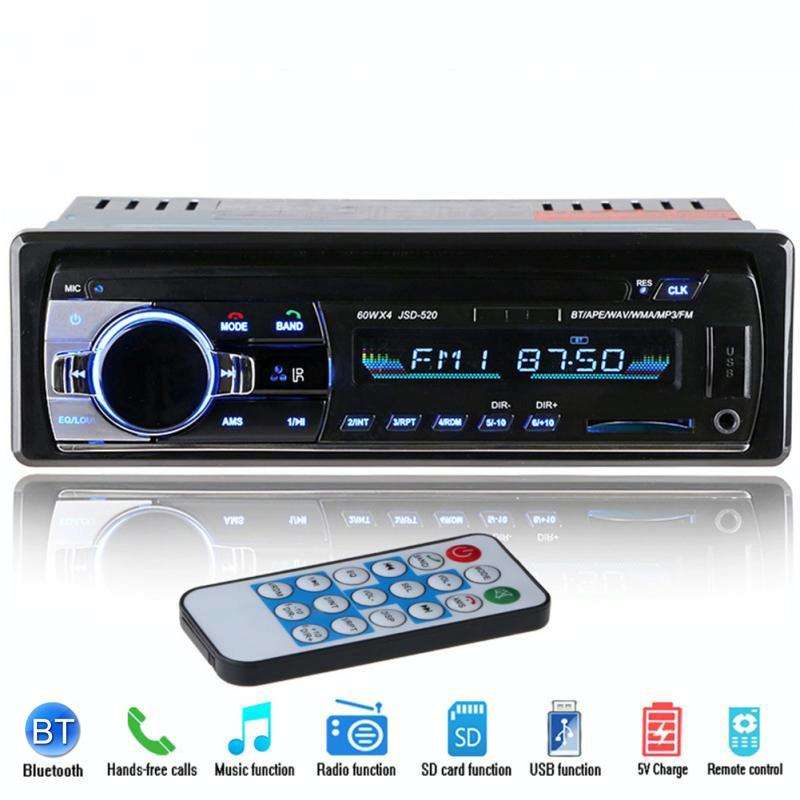 JSD-520 Car Stereo Radio MP3 Audio Player Support Bluetooth Hand-free Calling / FM / USB / SD, Or...