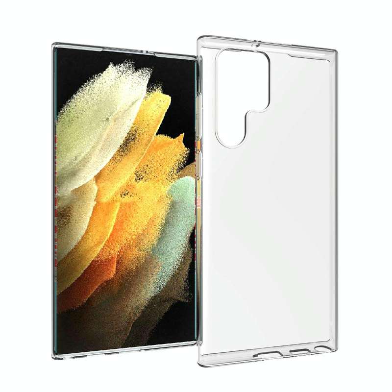 For Samsung Galaxy S22 Ultra 5G Waterproof Texture TPU Phone Case(Transparent)