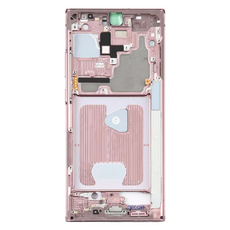For Samsung Galaxy Note20 Ultra SM-N985F Middle Frame Bezel Plate With Parts (Pink)