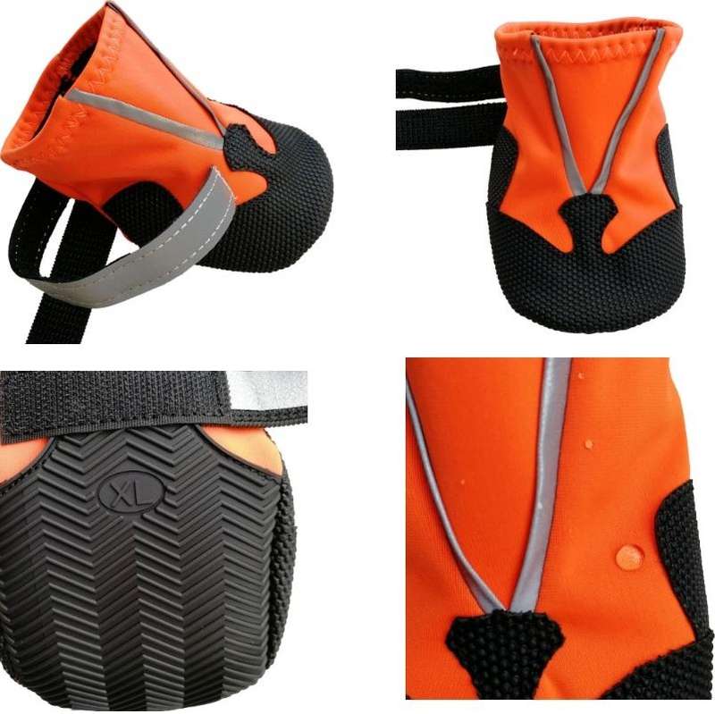 Wear-Resistant Non-Slip & Waterproof Pet Shoe Covers Medium And Large Dog Shoes(XL Lake Blue)