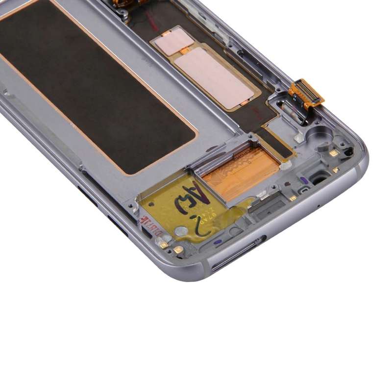 Original LCD Screen and Digitizer Full Assembly with Frame & Charging Port Board & Volume Button ...