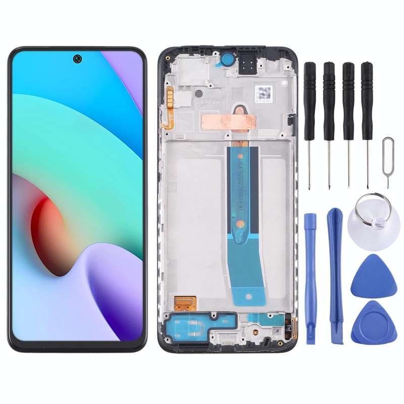Original AMOLED LCD Screen and Digitizer Full Assembly with Frame for Xiaomi Redmi Note 11 4G 220...