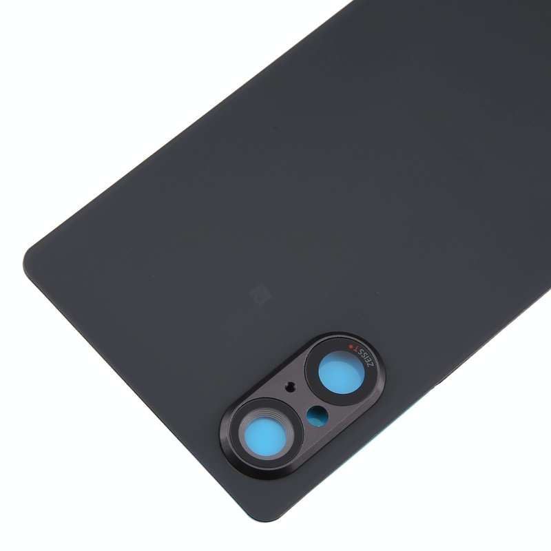 For Sony Xperia 5 V Battery Back Cover with Camera Lens Cover(Black)