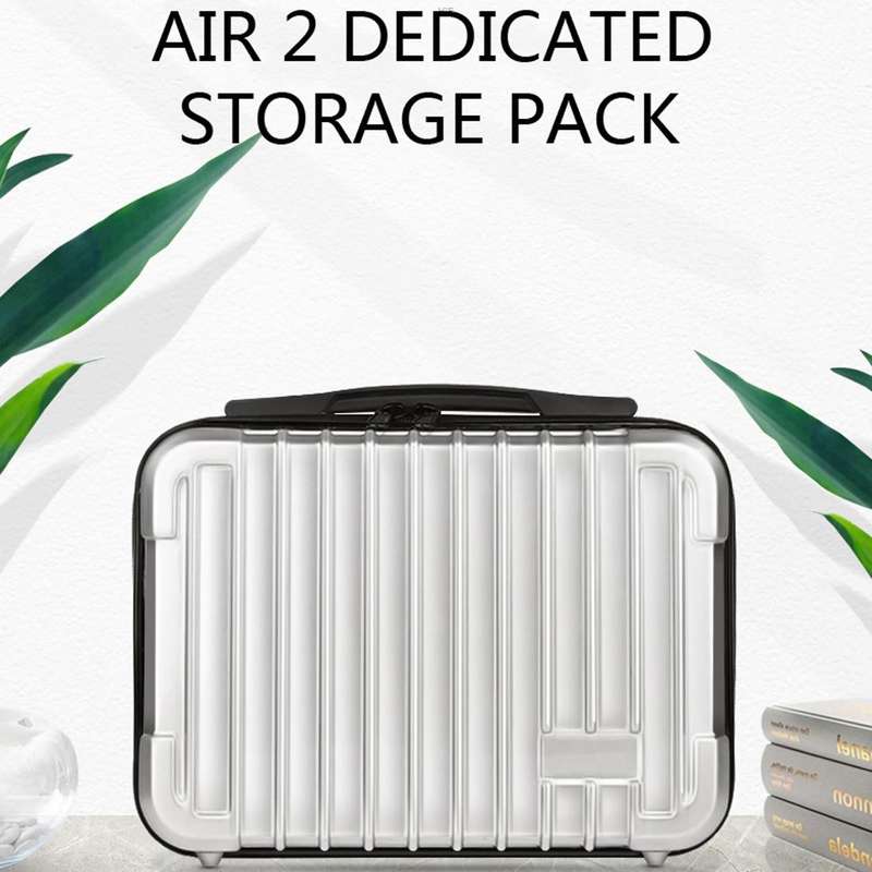 For DJI Mavic Air 2 Shockproof Portable ABS Suitcase Storage Bag Protective Box(Black)