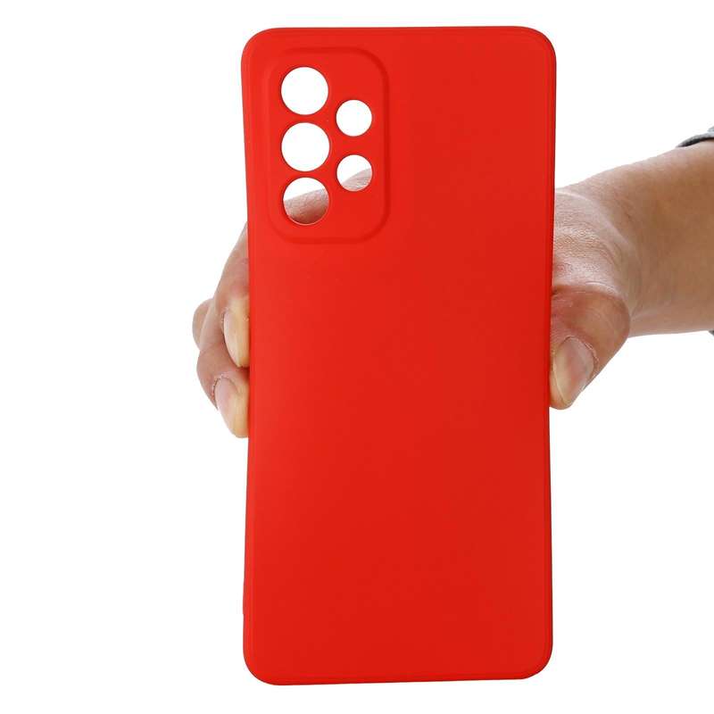 For Samsung Galaxy A53 5G Color Liquid Silicone Phone Case(Red)