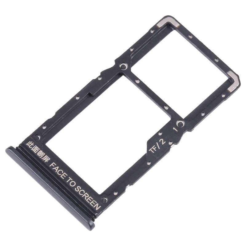 For Xiaomi Redmi Note 11SE SIM Card Tray + SIM Card Tray + Micro SD Card Tray (Black)