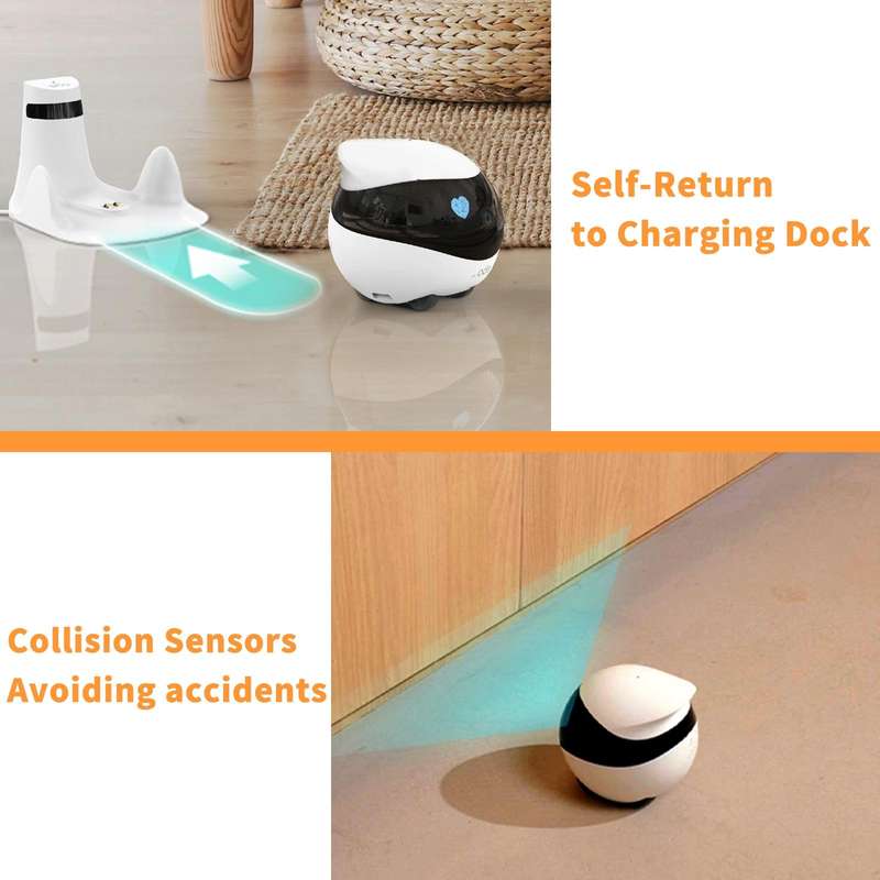 EBO SE 1080P HD Smart Home Companion Robot Remote Monitoring Camera, Support Infrared Night Visio...