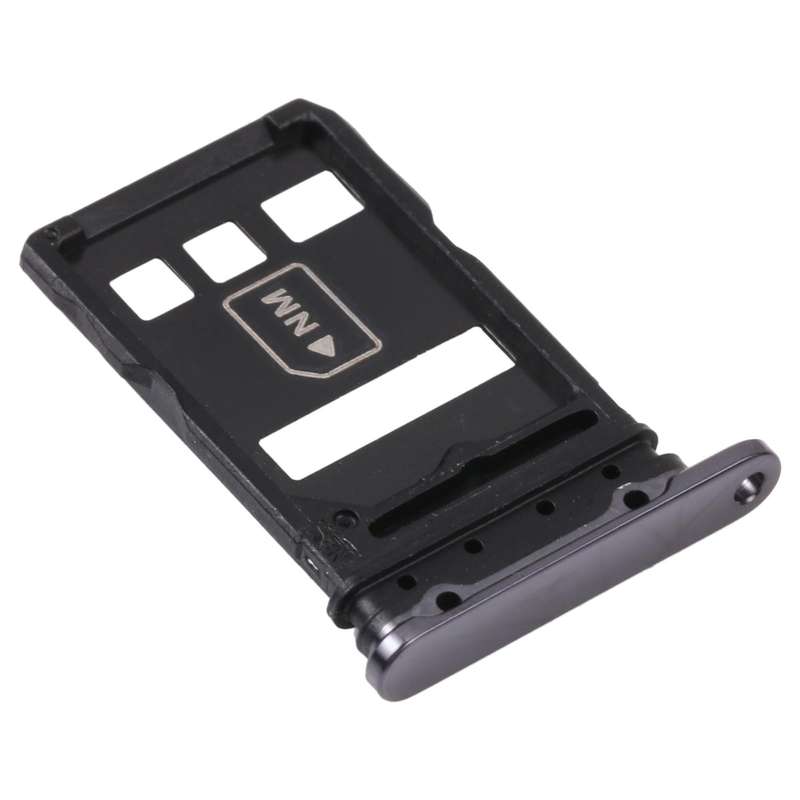 SIM Card Tray + NM Card Tray for Huawei P40 Pro (Black)