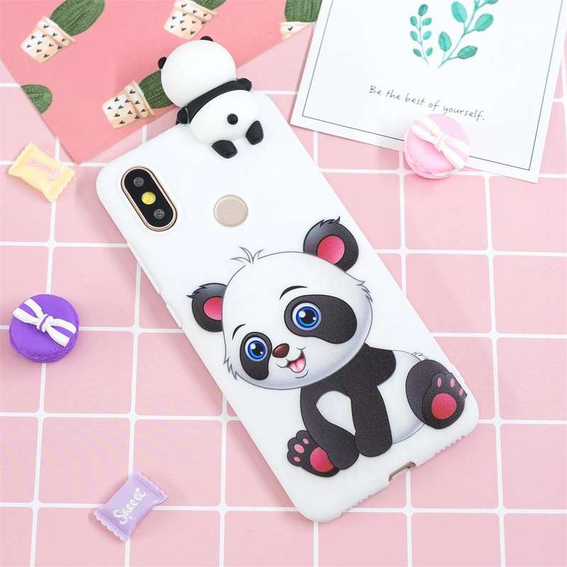 For Xiaomi Mi 6X / A2 Shockproof Cartoon TPU Protective Case(Panda)
