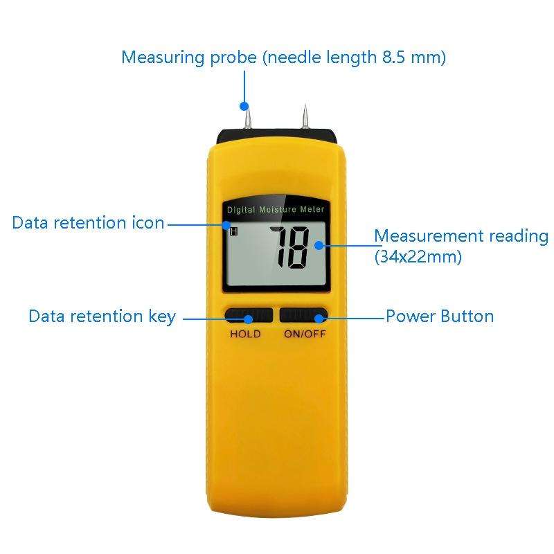 Moisture Tester Paper Wood Moisture Tester Moisture Tester Measuring Tool