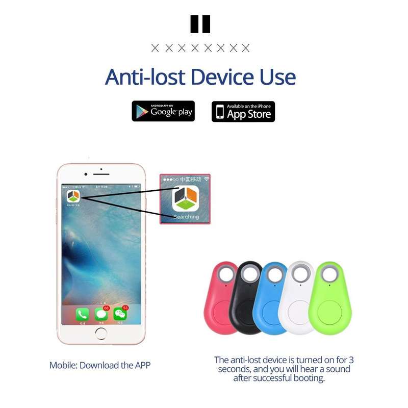 Keyfinder Wallet Dog Cat kids GPS locator anti lost keychain Smart Search Bluetooth Tracker Tag(B...