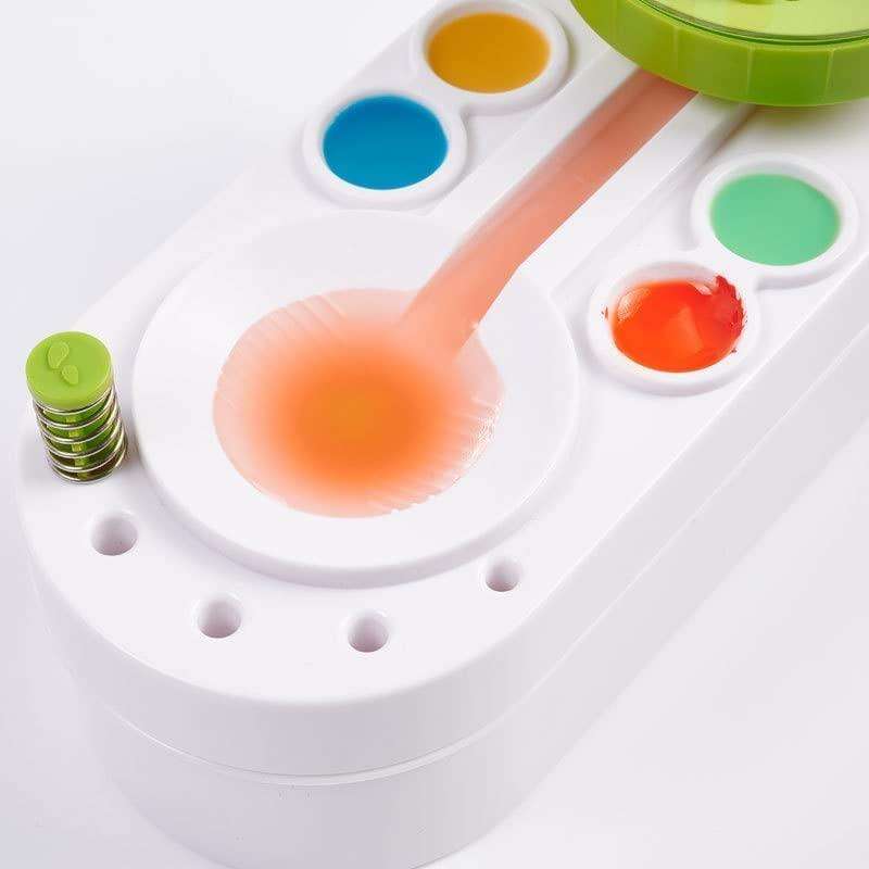 2nd Generation Oil Painting Brush Cleaner Tool with Water Container Paint Pen Washer(Pink)