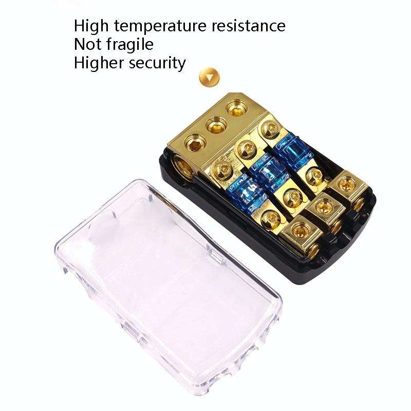 Car Audio Modification Fuse Holder Fuse Liner Fuse Splitter, Specification: 1 In 2 Out
