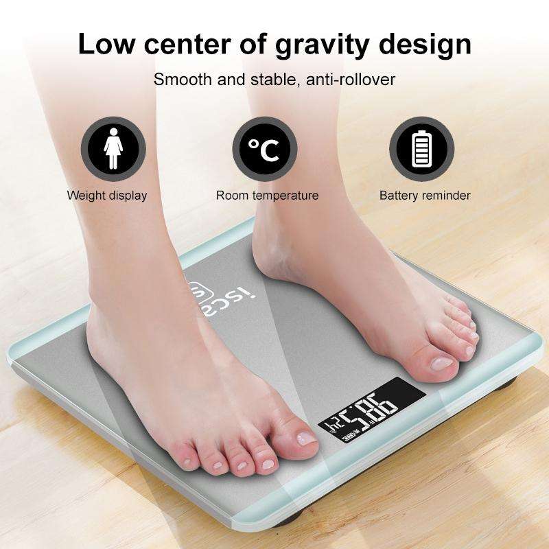 ISCALE SE Human Body Intelligent Electronic Scale Household Weight Scale Adult Body Fat Scale(Spa...