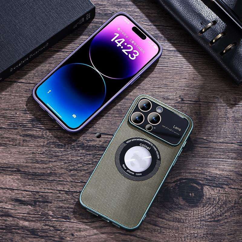 For iPhone 11 View Window Magsafe PC Phone Case(Black)