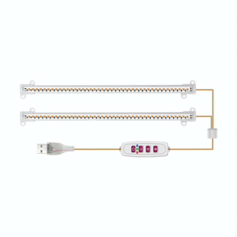 LED Plant Growth Lamp Time Potted Plant Intelligent Remote Control Cabinet Light, Style: 30cm Two...