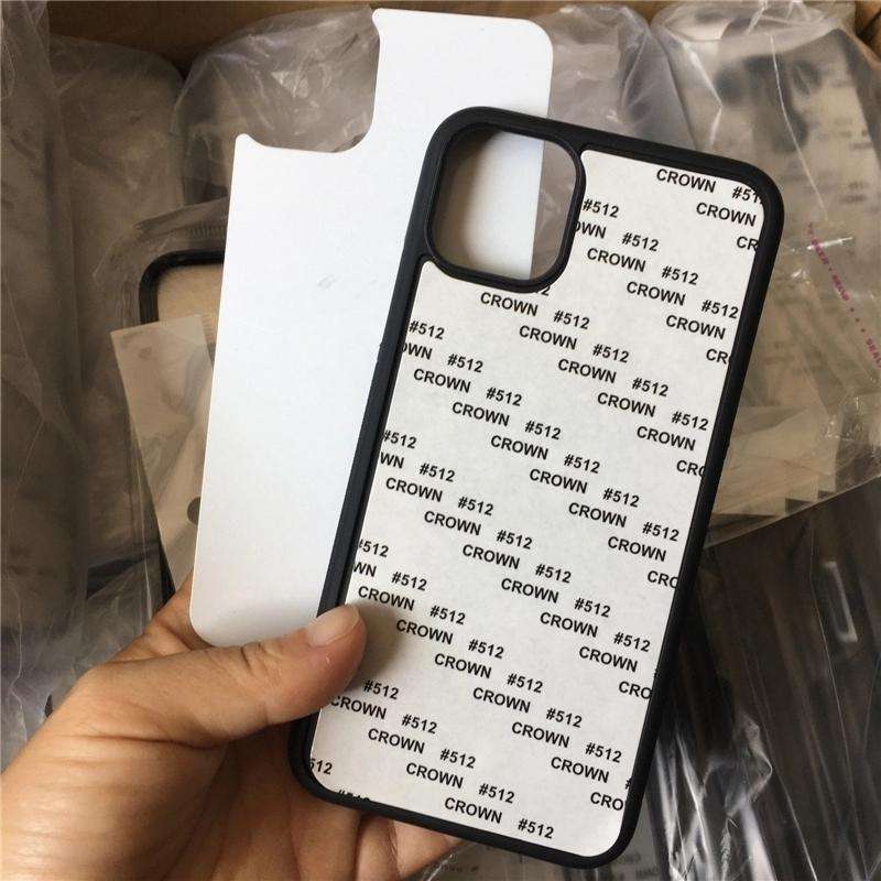 For iPhone 14 Pro Max 10 PCS 2D Blank Sublimation Phone Case(Black)