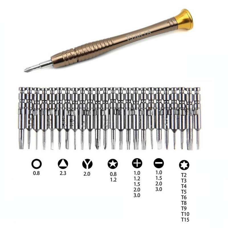 JIAFA JF-8129 24 in 1 Professional Multi-functional Screwdriver Set with Carrying Bag(Gold)