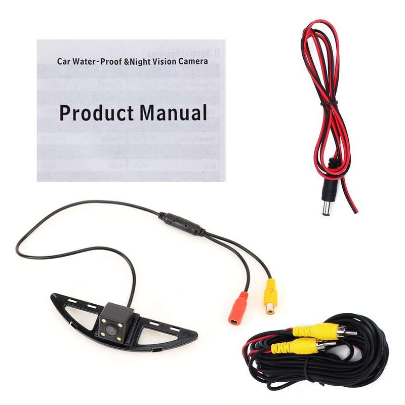 656x492 Effective Pixel HD Waterproof 4 LED Night Vision Wide Angle Car Rear View Backup Reverse ...