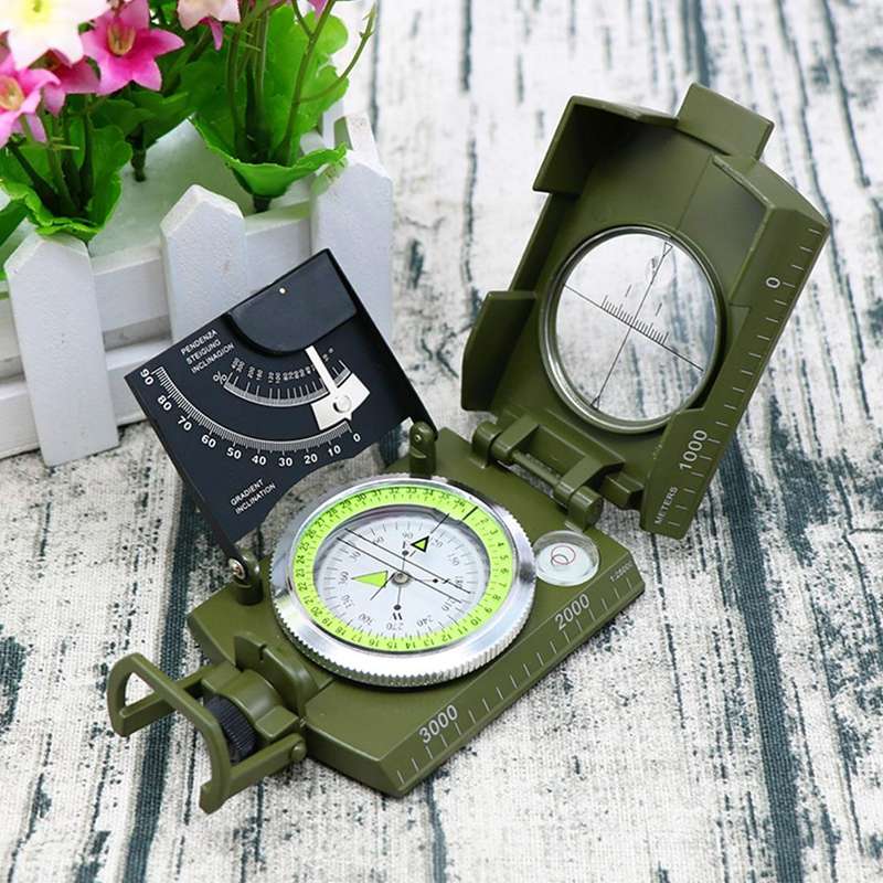 GoldGood K4074 Outdoor Multi-function Military Travel Geology Pocket Prismatic American Compass w...