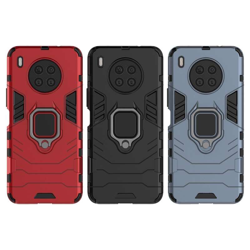 For Huawei nova 8i Foreign Version Shockproof PC + TPU Protective Case with Magnetic Ring Holder(...