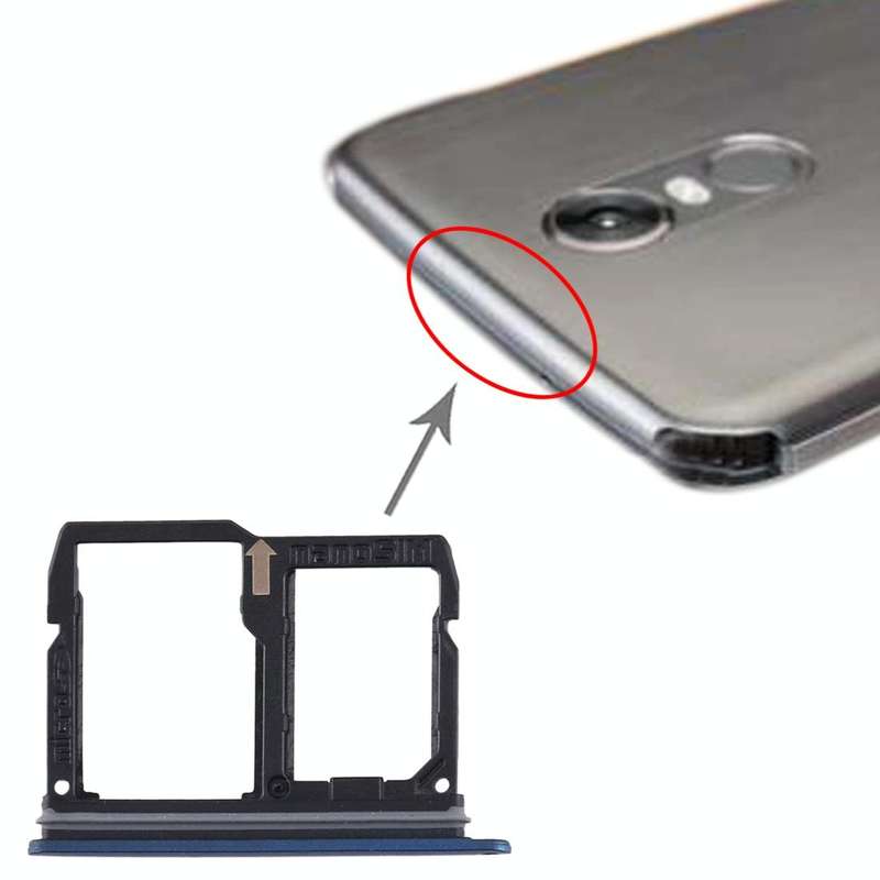 Nano SIM Card Tray + Micro SD Card Tray for LG Stylo 4 / Q Stylus Q710 / LM-Q710CS / LM-Q710MS / ...
