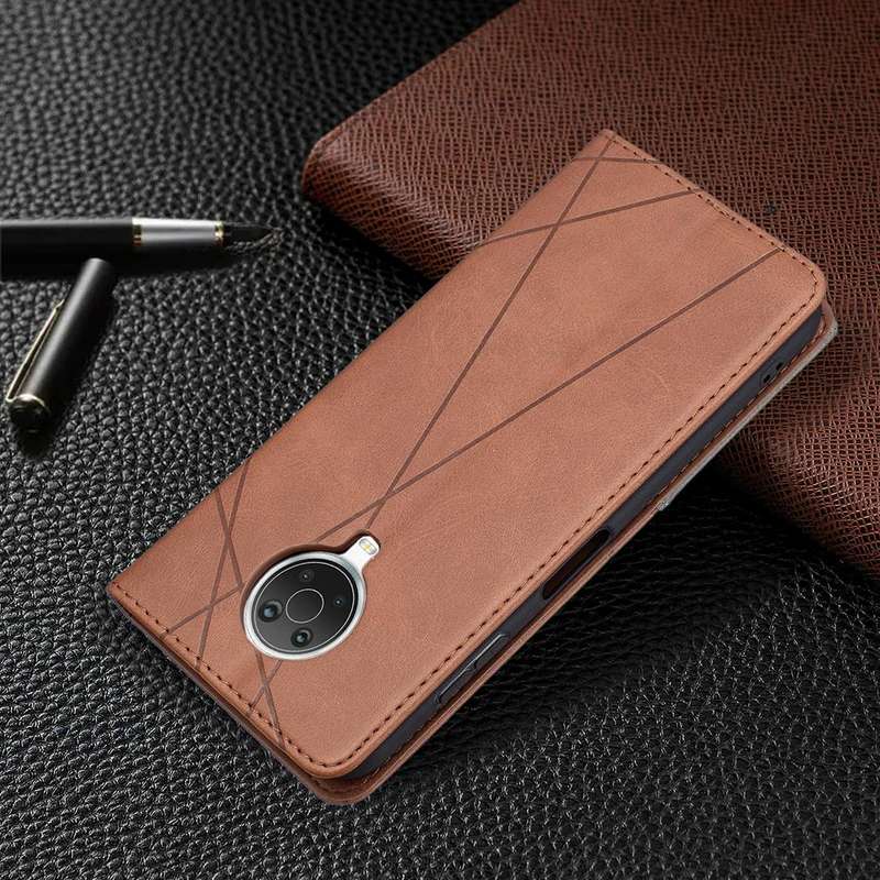 For Nokia G20 / G10 Rhombus Texture Horizontal Flip Magnetic Leather Case with Holder & Card Slot...
