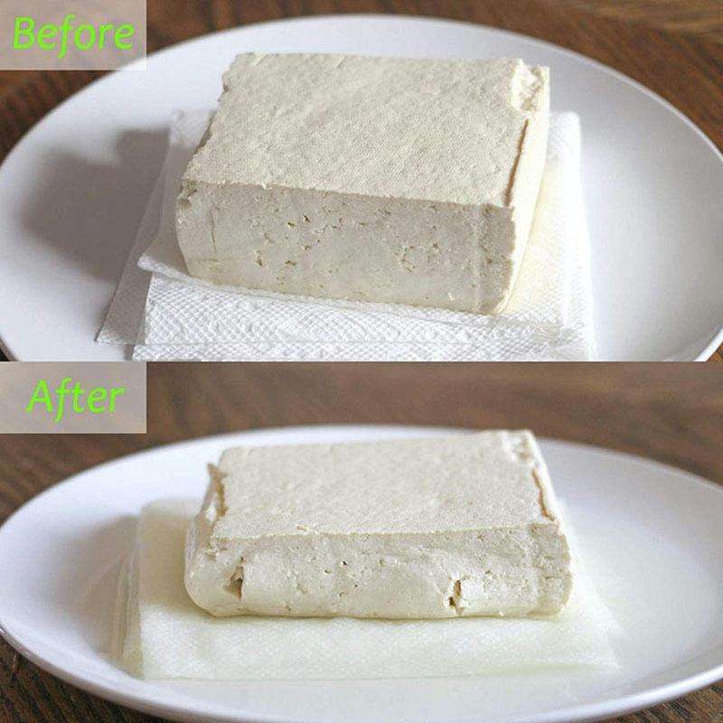Household Tofu Squeezer Kitchen Built-In Tofu Draining Machine(White And Green)