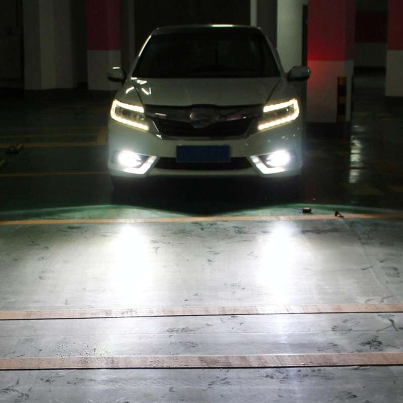 2 PCS Super Bright PSX24W DC 12V 5W 350LM Auto Car Fog Light with 16 SMD-3030 LED Bulbs Lamp, Whi...