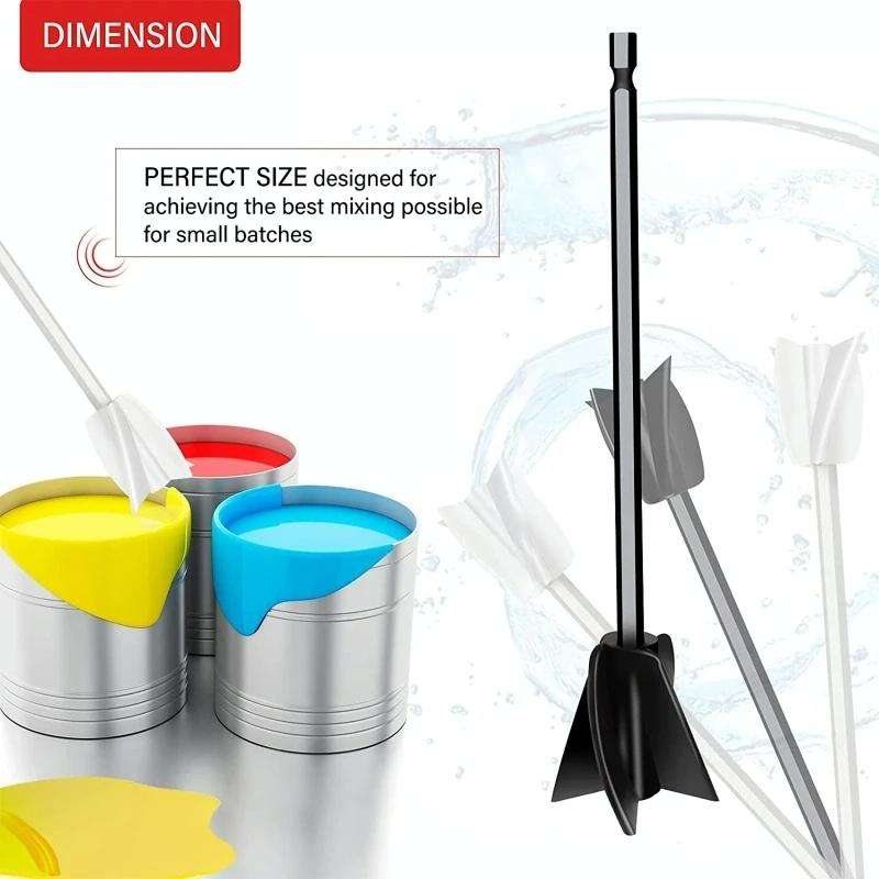 Paint and Resin Epoxy Mixer Paddle Attachment for Drill(Black)
