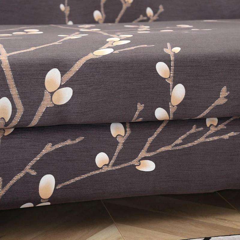 Fabric High Elastic All Inclusive Lazy Sofa Cover, Size: 4 Persons(Blog F)