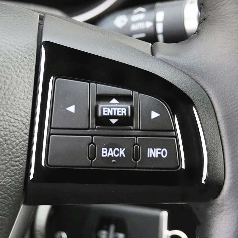 For Mazda 3 Axela 2010-2013 Car Steering Wheel Button Decorative Sticker, Left and Right Drive Un...