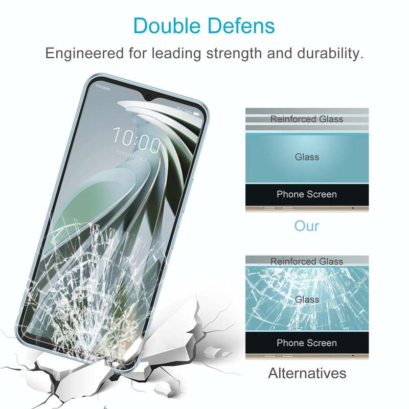 For ZTE Libero 5G IV 50pcs 0.26mm 9H 2.5D Tempered Glass Film