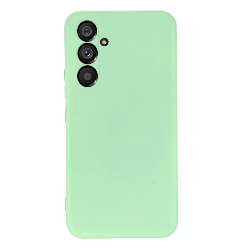 For Samsung Galaxy A34 5G Pure Color Liquid Silicone Shockproof Phone Case(Green)