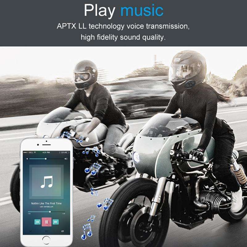Dier DK12 800m Helmet Wireless Bluetooth Headset 5.0 Waterproof Double Motorcycle Call Headset Wi...