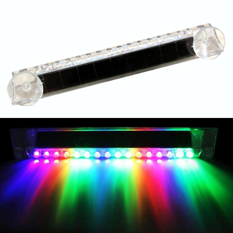 Wiring Free Rear Window Solar LED Sensor Car Warning Light(Color)