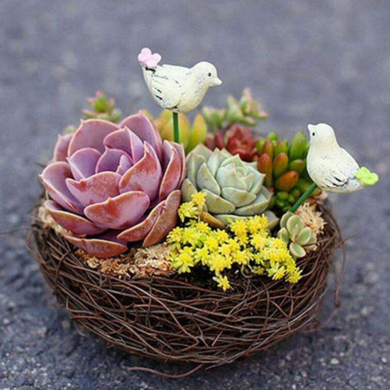Rattan Nest Bird Bird Crafts Chicken Nest DIY Handmade Bird Nest Scene Props