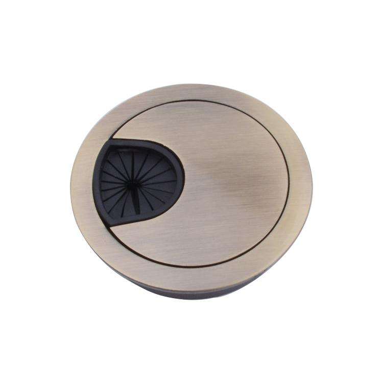 2 PCS Desk Computer Desktop Zinc Alloy Round Threading Box Hole Cover, Hole Diameter: 50mm (Green...